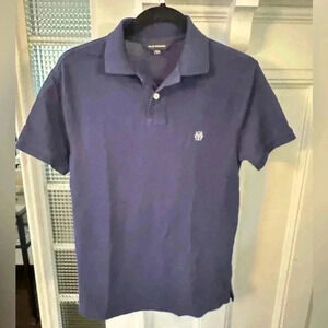 Club Monaco men’s navy short sleeve polo size small excellent